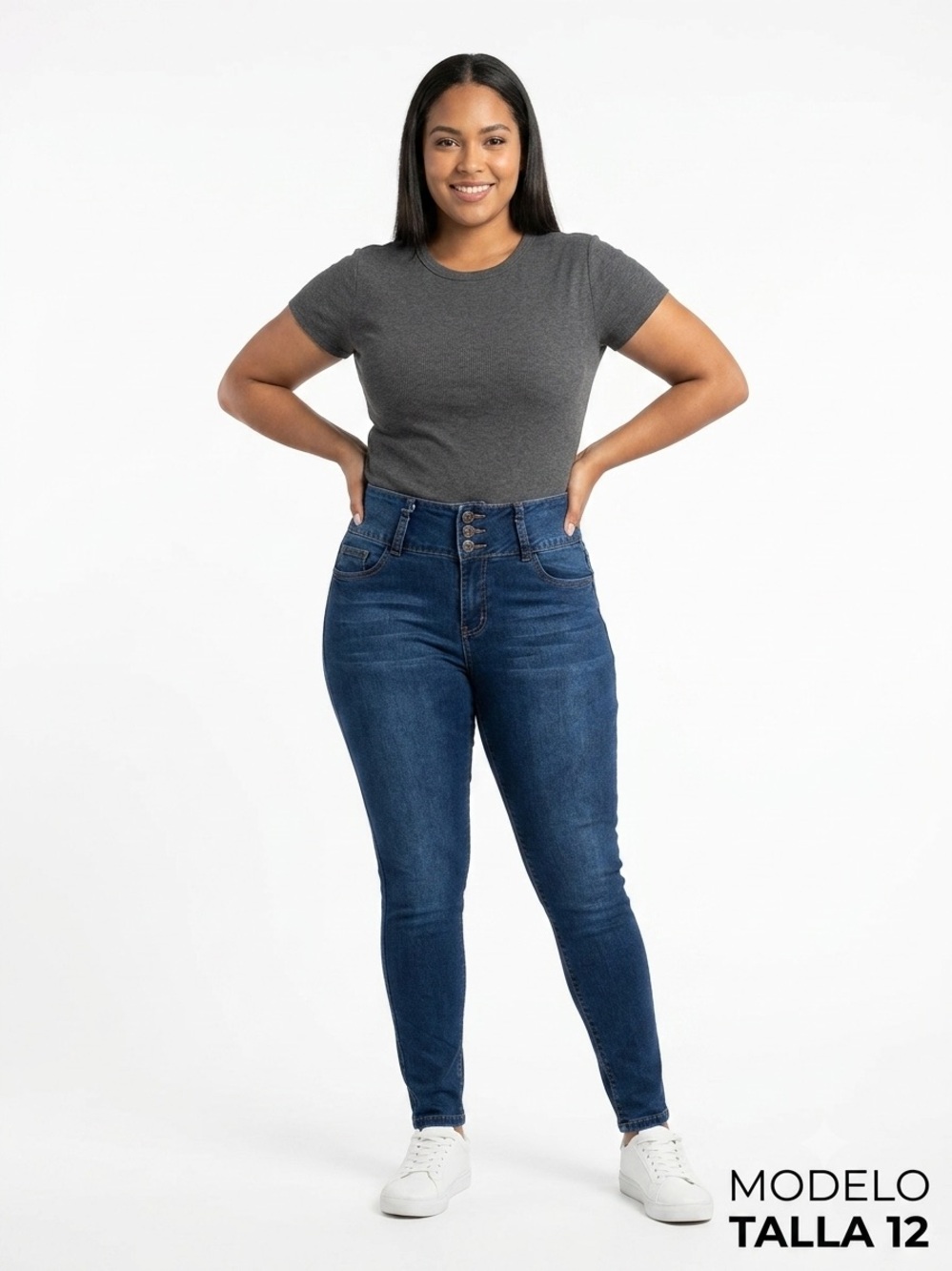 Royalty For Me High-Rise Dark Blue Skinny Jeans